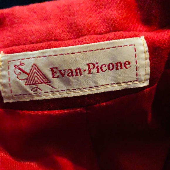 Vintage red wool blazer - Picture 4 of 6